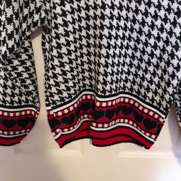 Vintage R.J. Pumpkin HoundsTooth Retro Little Girl Sweater - Picture 2 of 6
